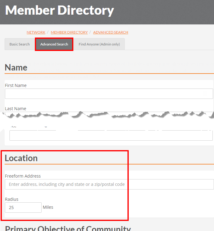 Search Directory