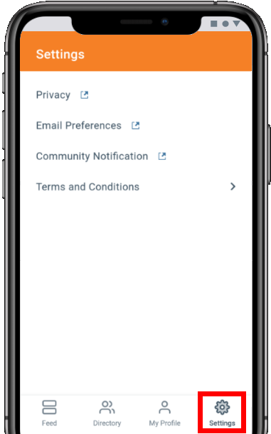 Mobile App - Settings – Higher Logic